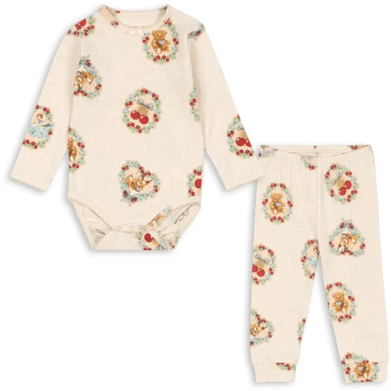Konges Sløjd Deer Diary Basic Body/Pants Sett Gots Reapris