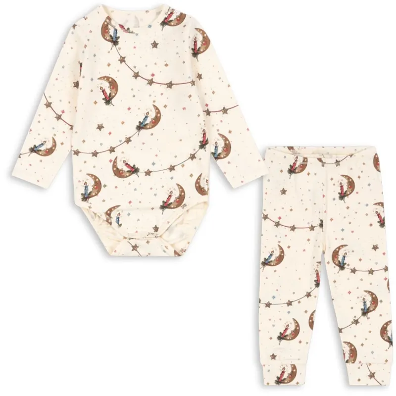 Rabatter Konges Sløjd Luna Basic Body/Pants Sett Gots
