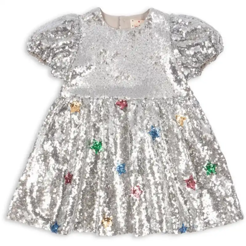 Konges Sløjd Star Sequin Silver Starla Star Dust Klänning Billigare