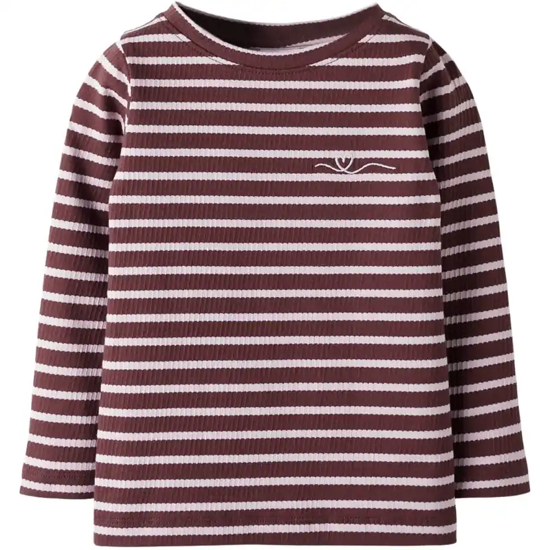 Begränsat erbjudande Name It Bleached Mauve Andorra Nmfkattie Ls Slim Topp