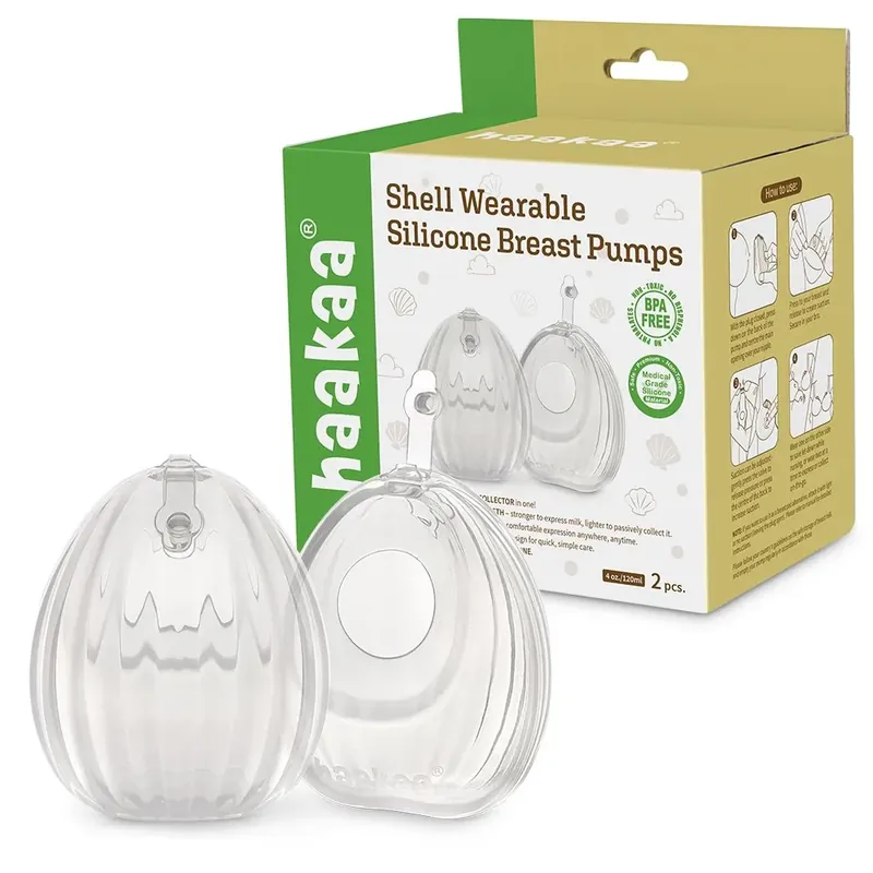 Nyhet Haakaa Clear Shell Wearable Brest Pump 2-Pack 120ml