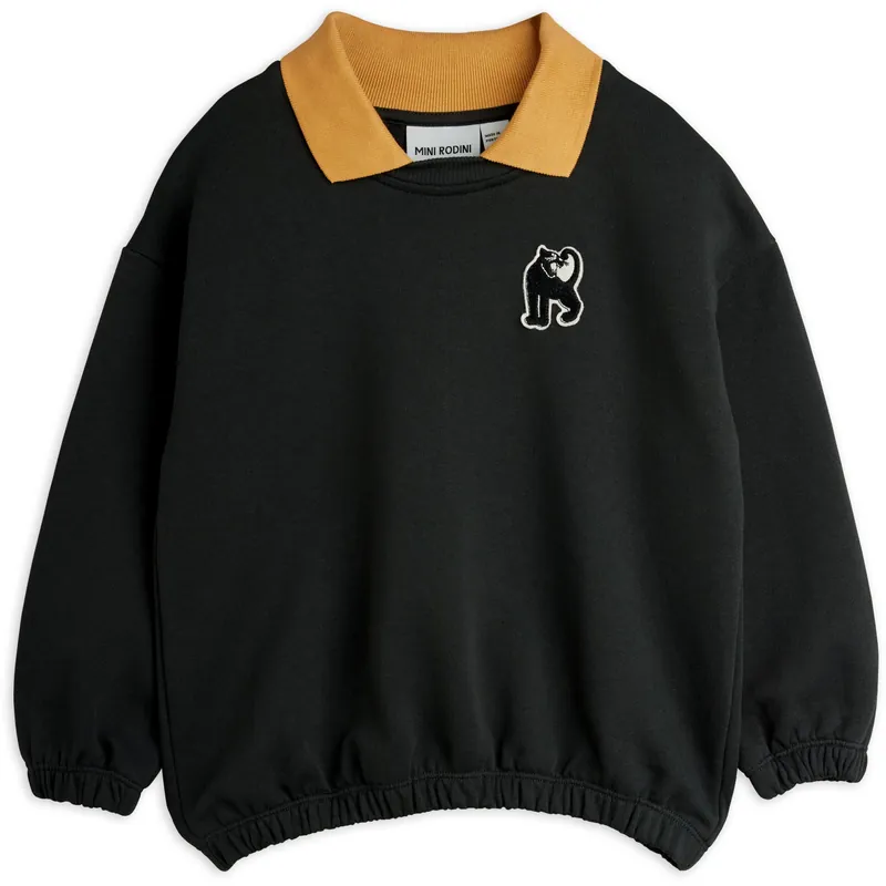 Mini Rodini Black Panther Patch Krage Sweatshirt Erbjudande