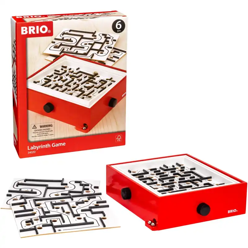 Lågt pris BRIO® 34020 Labyrint Spil, Rød M/2 Plader
