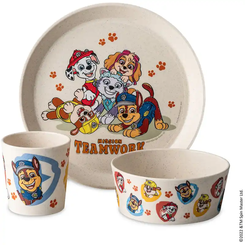 Koziol Organic Moon Small Tallrik + Skål + Kopp Connect Grow Paw Patrol Begränsat erbjudande