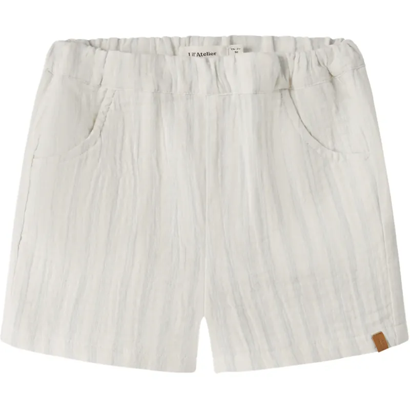 Lil‘Atelier Coconut Milk Dusty Blue Nmmhagi Loose Shorts Lil Köp online