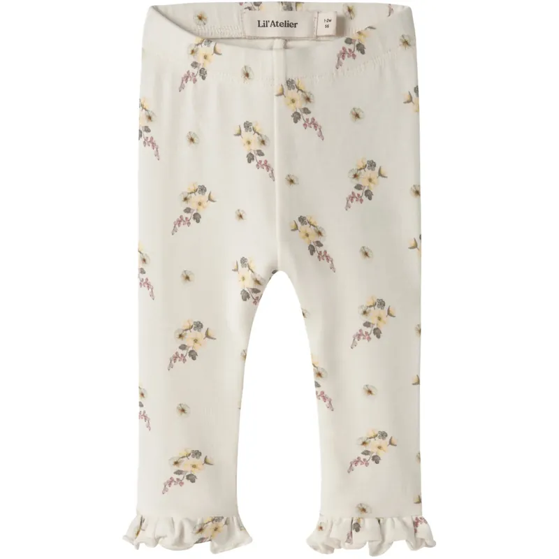 Lil‘Atelier Coconut Milk Flower Nbfgayo Ska Slim Leggings Lil Beställ nu