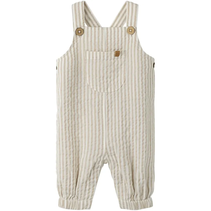 Begränsat antal Lil‘Atelier Coconut Milk Feather Gray Nbmfausto Loose Overall Lil