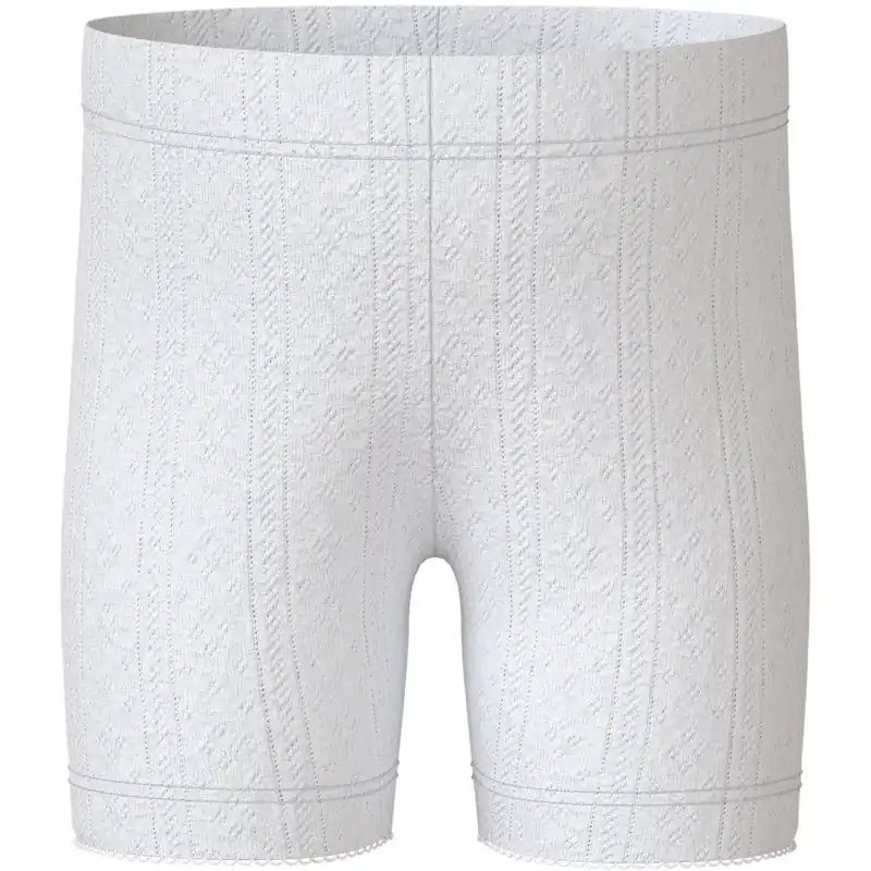 Reapris Name It Bright White Nmfjudy Slim Biker Shorts
