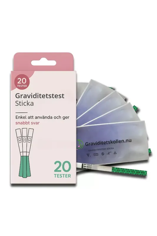 20 st. Graviditetstest sticka Säker betalning