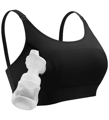 Momcozy Amning-behån för handsfree Bröstpump - Medium+ - Svart Nyhet