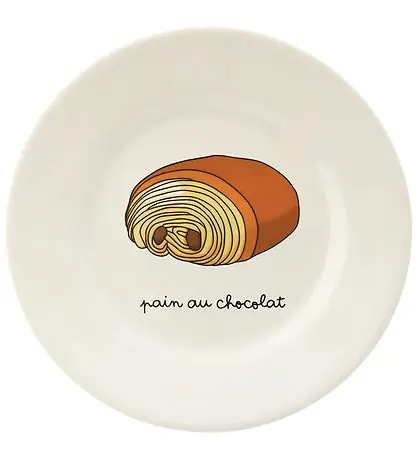 Petit Jour Paris Tallrik - Melamin - Pain Au Chocolat Expressleverans