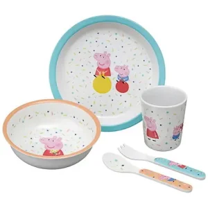 Outlet Petit Jour Paris Middagsset - Melamin - 5 Delar - Greta Gris - B