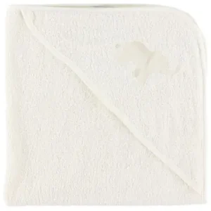 Erbjudandepris Nørgaard Madsens Babyhandduk - 75x75 cm - Off White m. Elefant