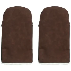 KongWalther Barnvagnshandskar - Østerbro - Chocolate Brown Faux Köp online