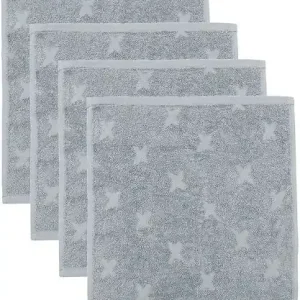 Lågt pris Müsli Tvättlappar - 4-pack - Jasmin Blue