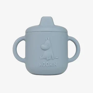 Köp online Rättstart Silikon Pipmugg Mumin, Blå