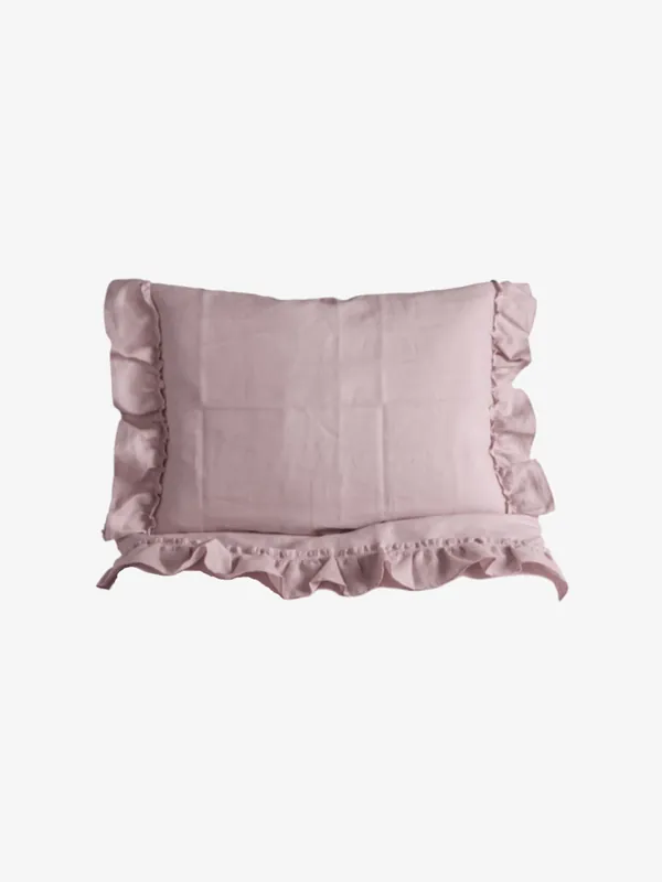 Kampanjpris NG Baby Örngott till spjälsäng med volang Mood, Rosa