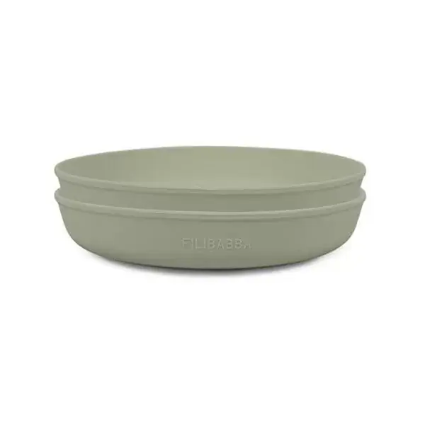 Rabatter Silikontallrik 2-pack - Green