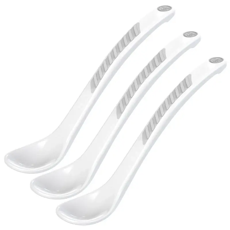3x Feeding Spoon 4+m Vit Sänkt pris