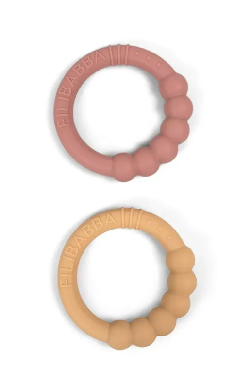 Bästa pris Silikon Bitring 2-pack - Vintage Rose