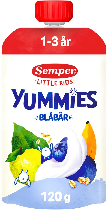 Yummies Blåbär 1-3 år Expressleverans
