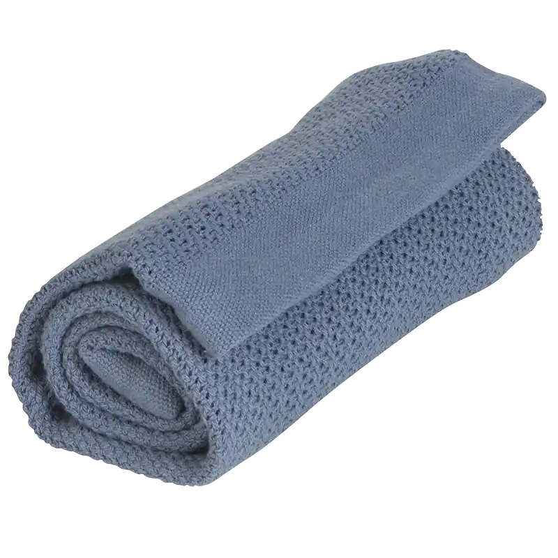 Populärt val Vinter & Bloom Filt Soft Grid EKO Denim Blue 100x75cm