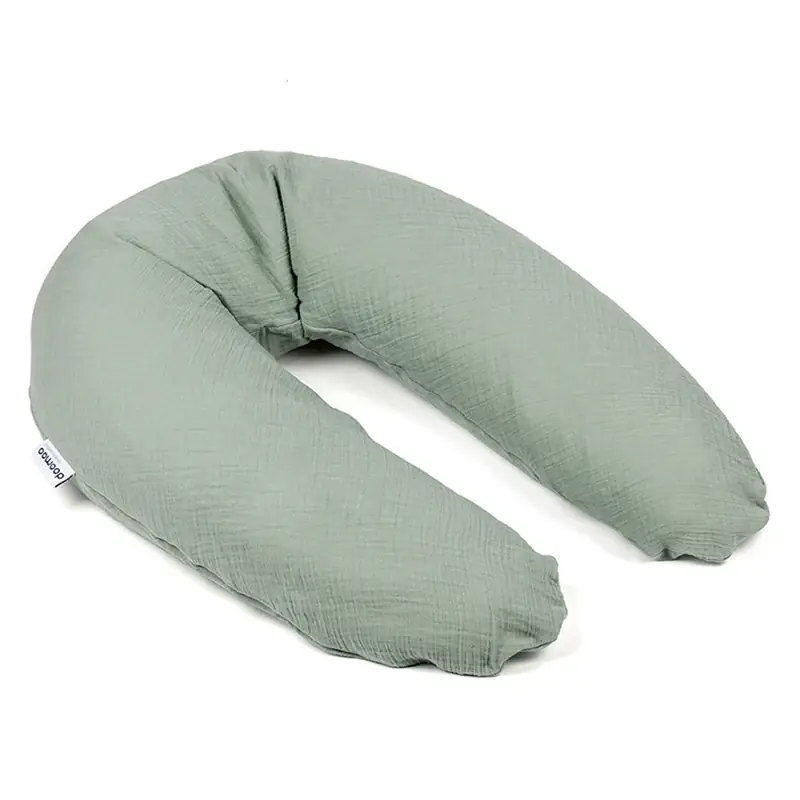 Amnings- och Gravidkudde Muslin Grön Premium