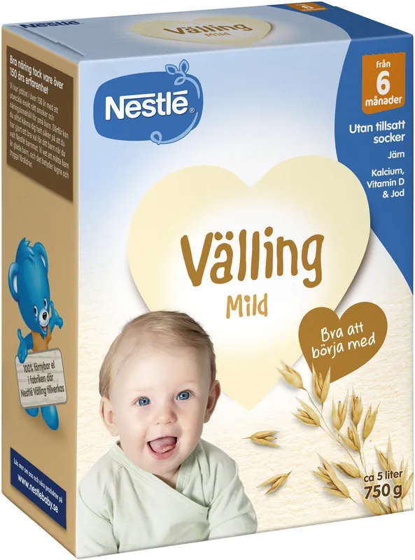 Mild havrevälling 6 månader 750 g Snabb leverans