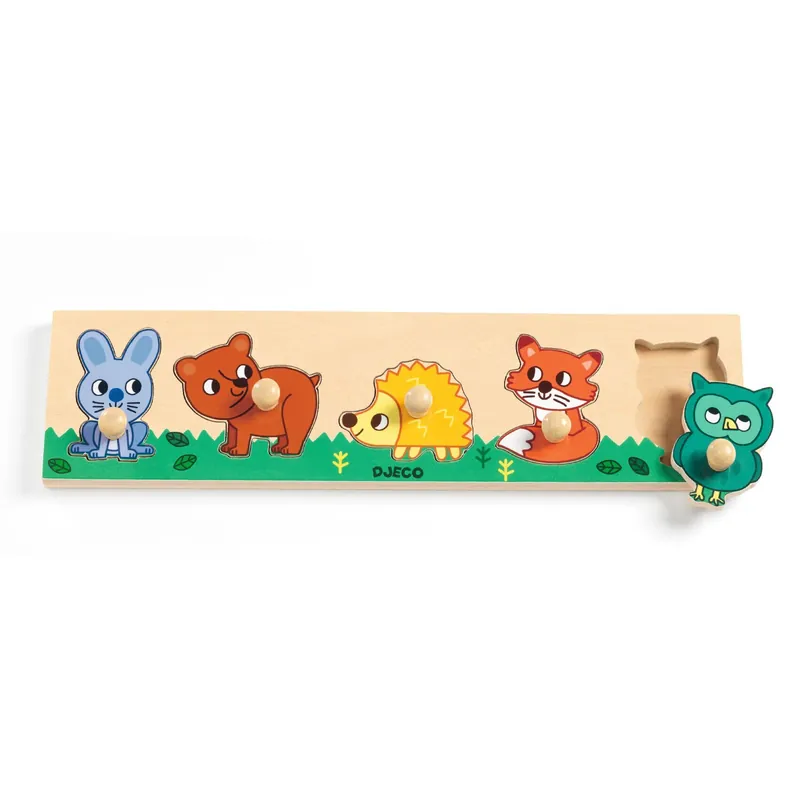 Populärt val Forest n co Puzzle 5 Bitar Knopp-Pussel