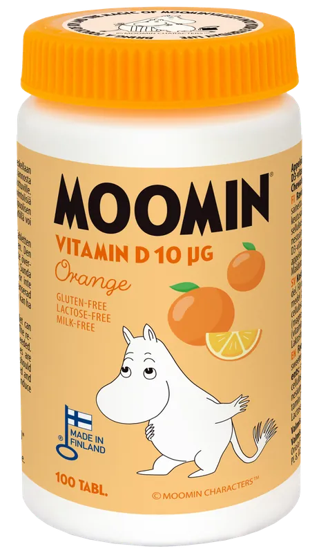 Vitamin D Tuggtablett Apelsin 100 Tabletter Endast idag