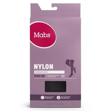 Säker betalning Nylon Stay Up Black Large