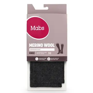 Wool Knee Black - Flera storlekar Kampanj