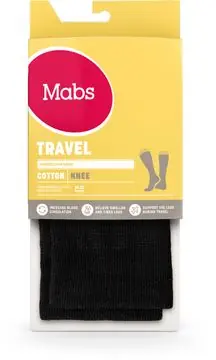 Nyhet Travel Cotton Knee Black Small