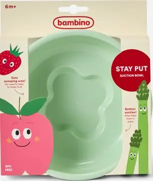 Bästa pris Bambino Stay Put! Suction bowl Mint