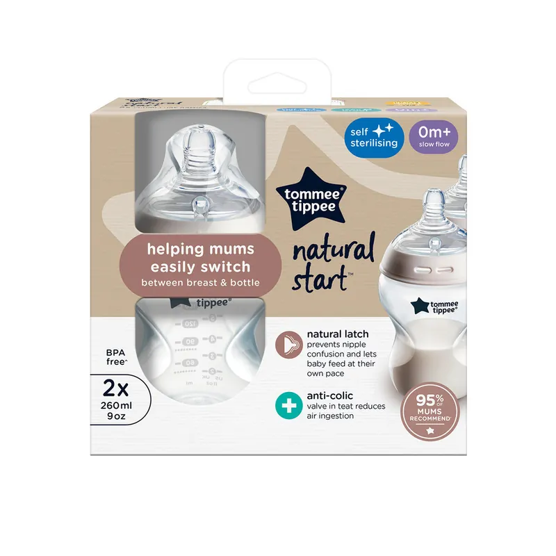 Extra rabatt Natural Start Flaska 2-pack 260 ml