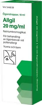 Allgil 20 mg/ml 10 milliliter Ögondroppar, lösning Nedsatt pris