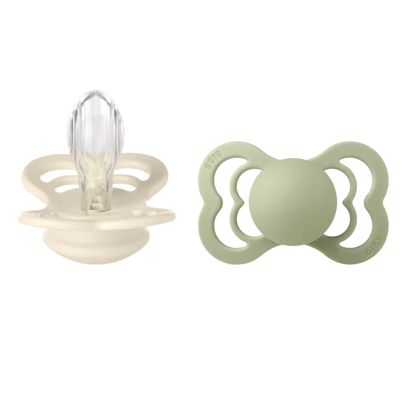 Bästa pris Supreme Silicone Size 2 Ivory/Sage 2-pack
