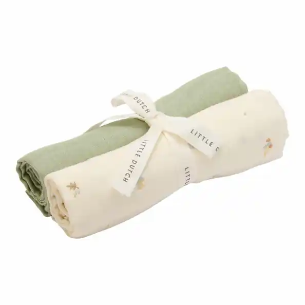 Muslinfilt Liten Forest Treasures & Sage 70 x 70 cm 2 st Expressleverans