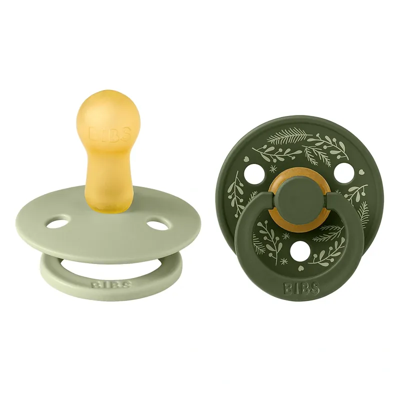 Pacifier Colour Holiday 6+ Månader Size 2 Leaf Sage/Hunter Green 2 st Fynd
