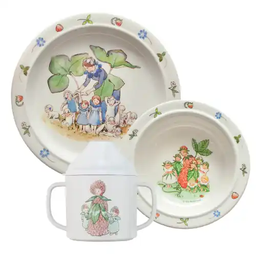 Rabatter Elsa Beskow Blomsterbarn Barnservis, 3 delar