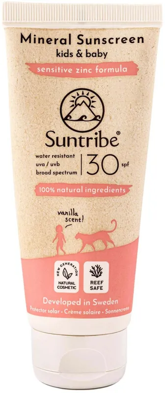 Trygg betalning All Natural Mineral KIDS VANILLA Sunscreen SPF 30