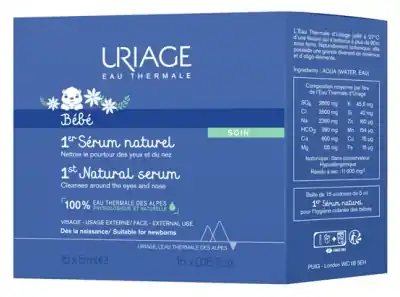 Uriage Baby Första Naturliga Serum 15 x 5 ml prisnedsättning