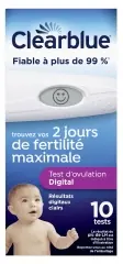 Clearblue Ägglossningstest Digital 2 Dagar 10 Enheter Expressleverans