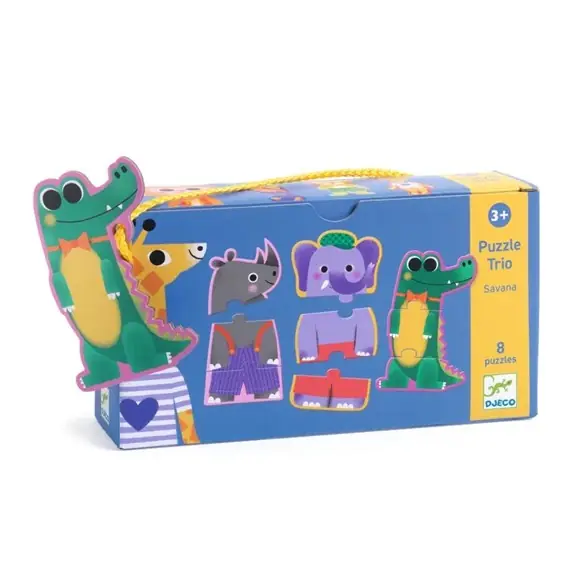 Djeco Puzzle trio, savana Köp online