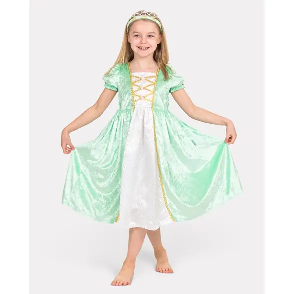 Sänkt pris Den goda fen Prinsessklänning ljusgrön