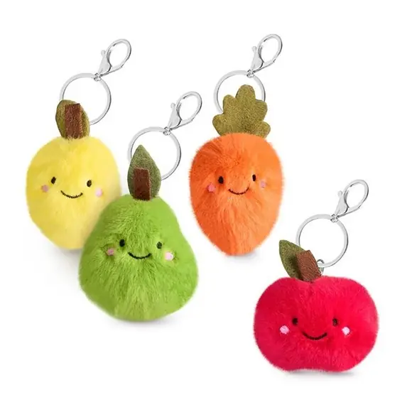 Trendhaus Plush key ring, fruit Säker betalning