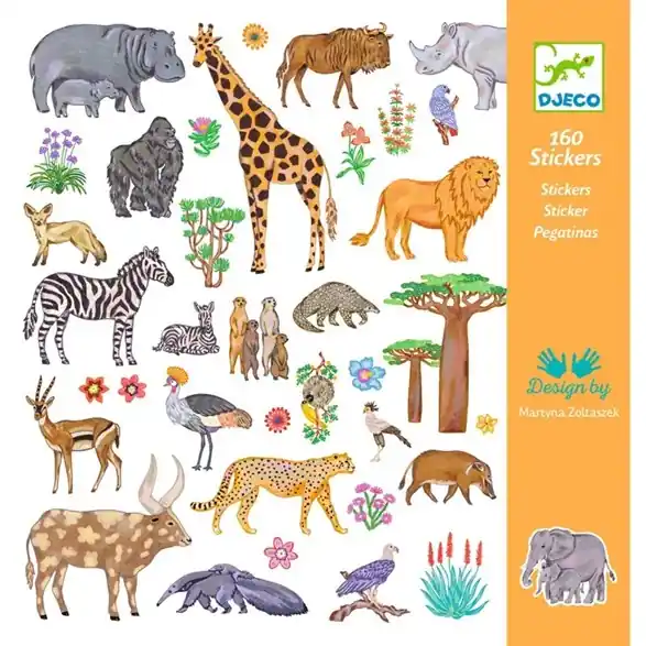 Djeco Stickers, Kenya Erbjudande