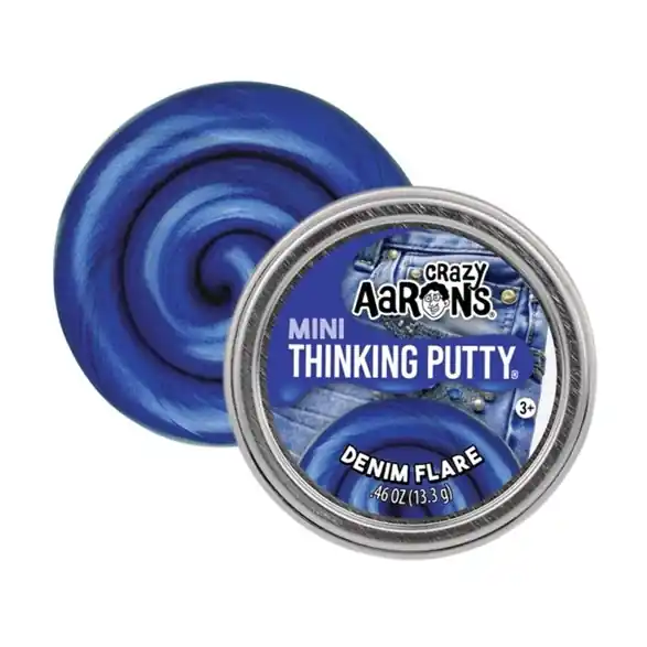 Crazy Aarons Thinking putty Thinking putty, mini denim flare Snabb leverans