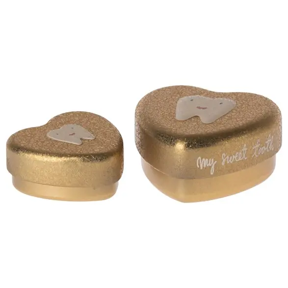 Handla nu Maileg Tooth box 2-p, guld