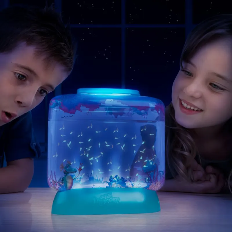 Aqua Dragons i akvarium med LED-ljus Snabb leverans